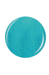 The frosty mint blue color of a circle sample color Pantone  in white background
